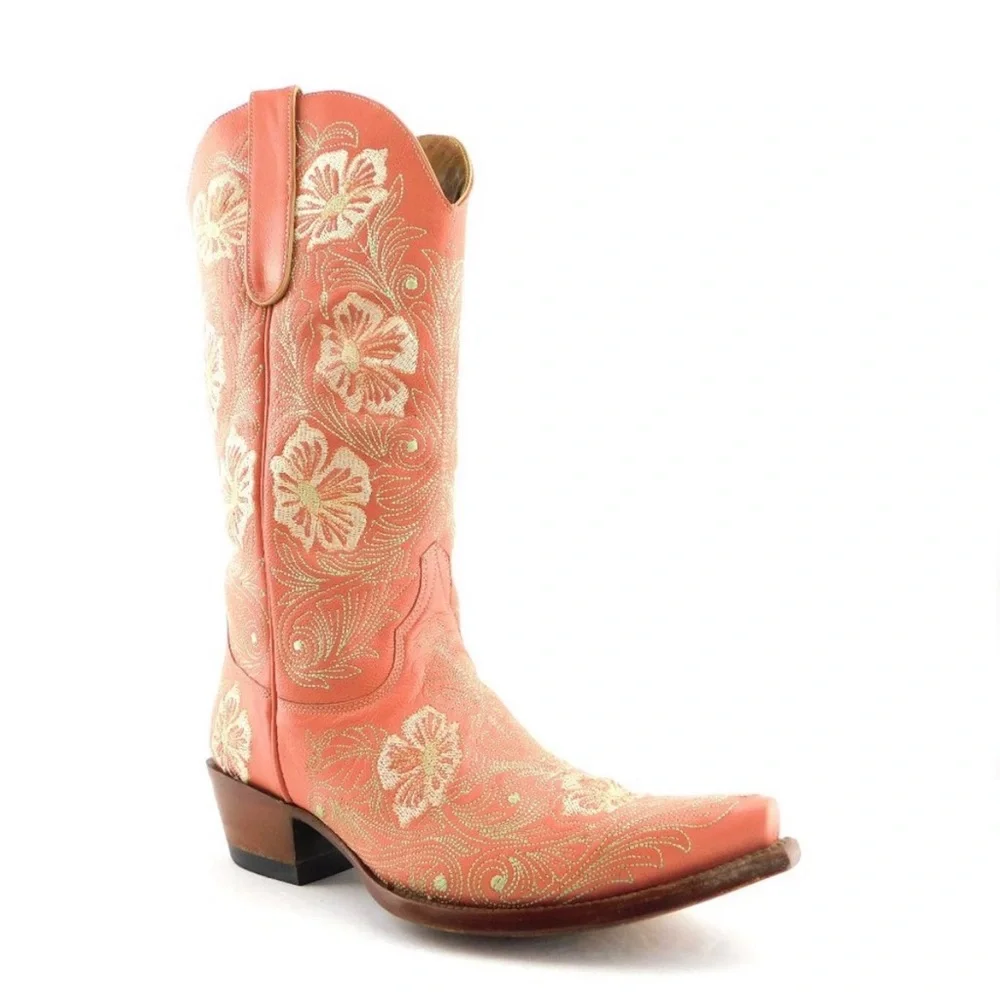 Pink Old Gringo boots - refurbished sole - Picture 1 of 12